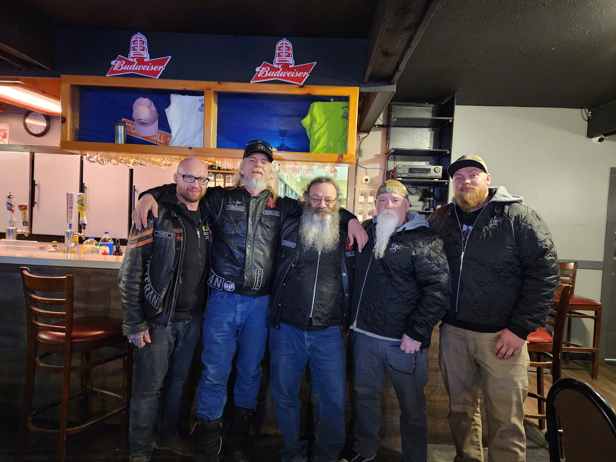 Members of Sandilands at Cat Sass - Commandos Motorcycle Club
